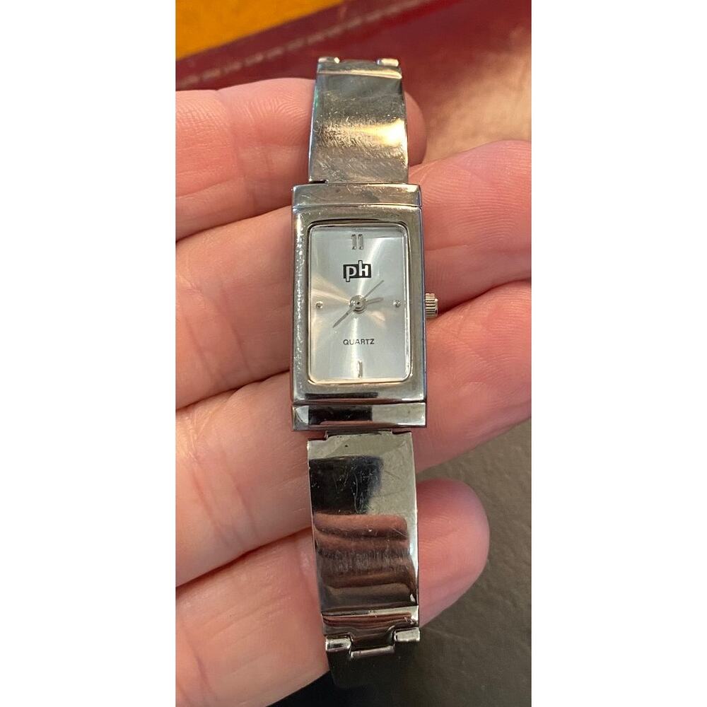 Women's PH Silver Tone  Bracelet Watch, New Battery